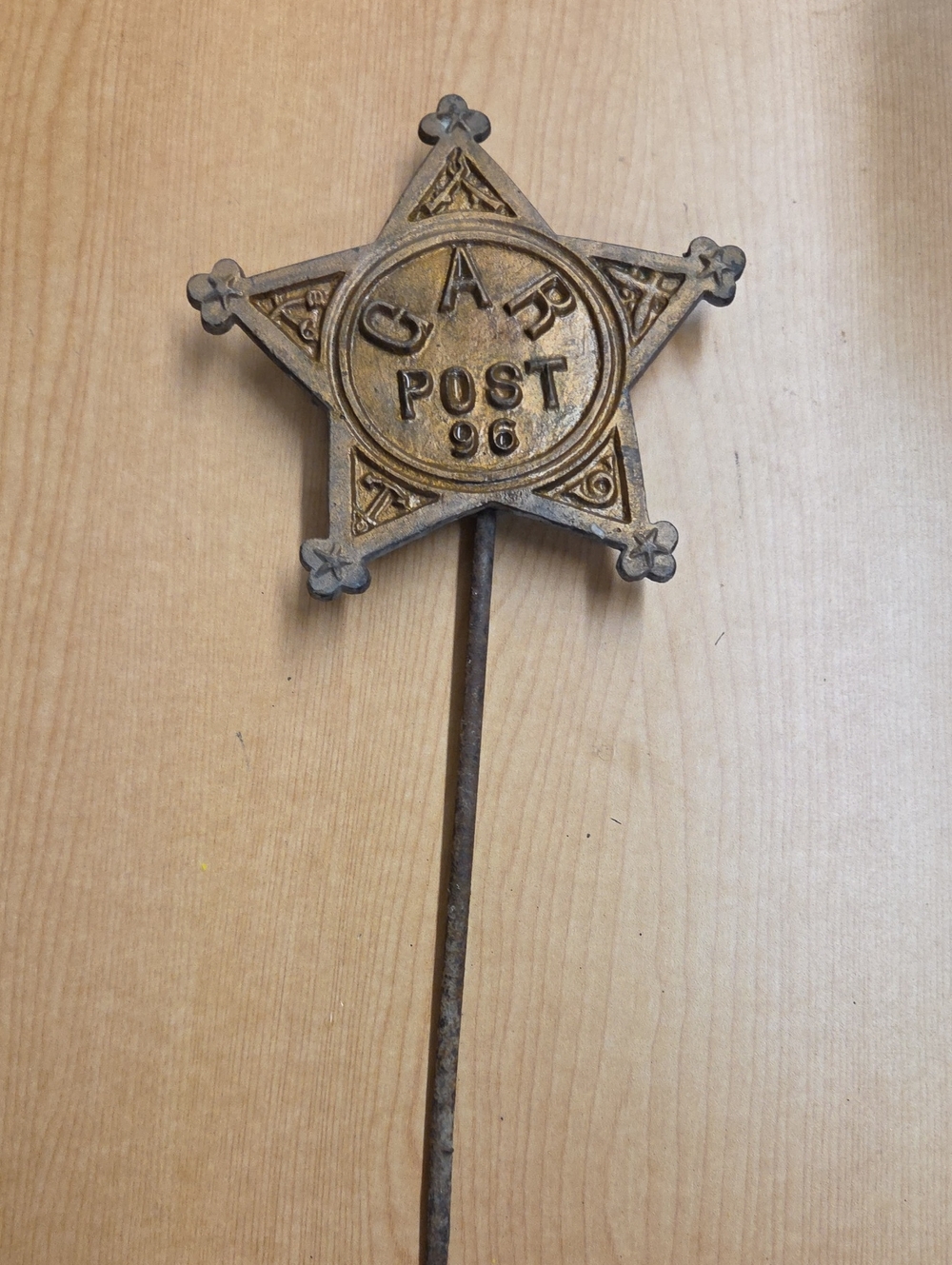 Antique 1861-1865 Civil War GAR Grand Army Of The Republic Grave Marker